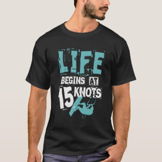 Kiteboarding T Shirt Kitesurfen Gift 15 Knots Kit