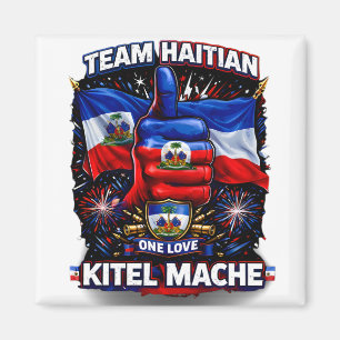 Kitel Mache Haïti Eén Liefde Vlag Magneet
