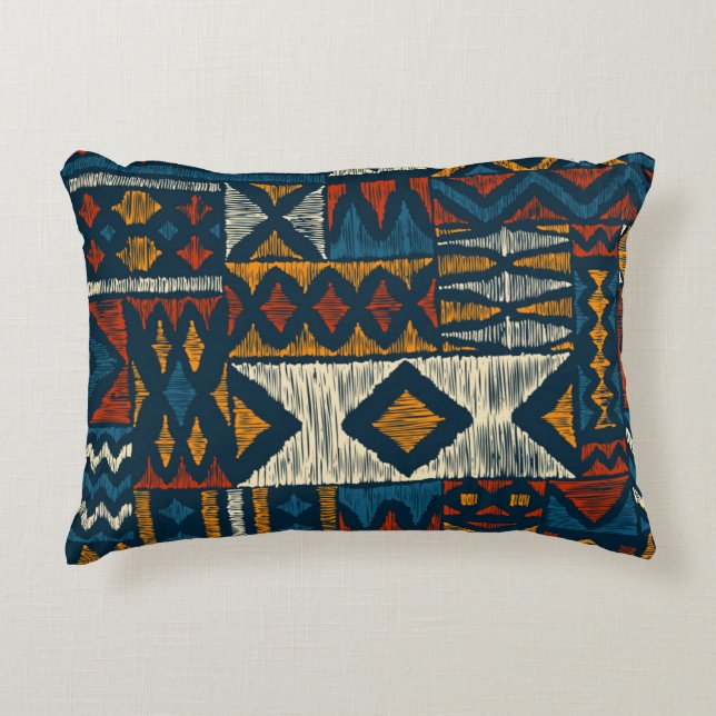 Kitenge chitenge Pattern Africa Accent Kussen (Voorkant)