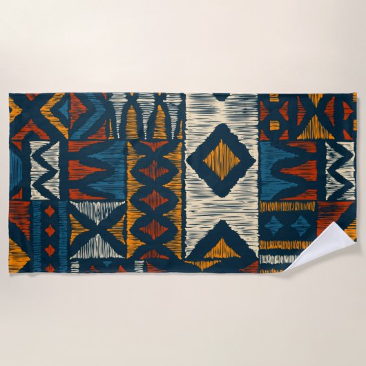 Kitenge chitenge Pattern Africa towel Strandlaken (Voorkant)