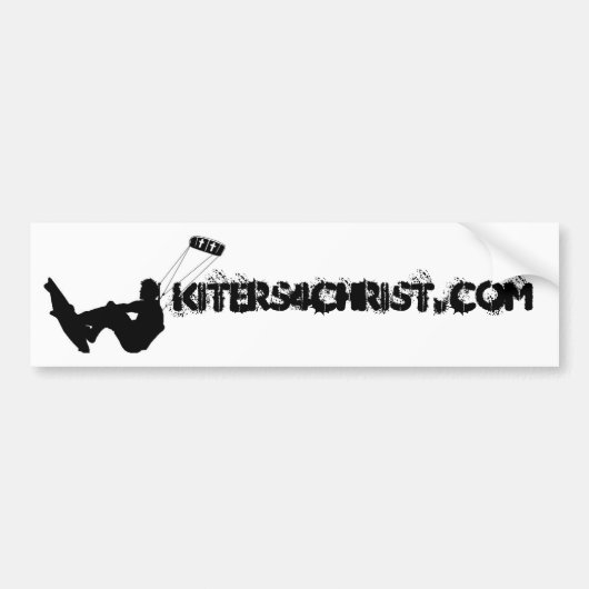 Kiters4Christ.com Bumpersticker (Voorkant)