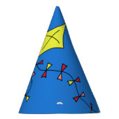 Kites in de blauwe hemel feesthoedjes (Rechts)