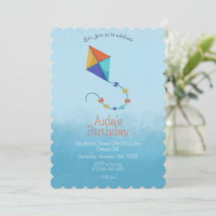 Kites in the Sky Uitnodiging: Kleurrijk Kaart