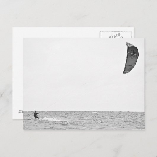 Kitesurf - carte postale (Devant / Derrière)