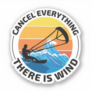 Kitesurfen Kiteboarden Kite paardrijden Windsporte Sticker