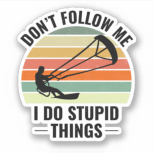 Kitesurfen Kiteboarden Kite paardrijden Windsporte Sticker