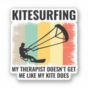 Kitesurfen Kiteboarden Kite paardrijden Windsporte Sticker