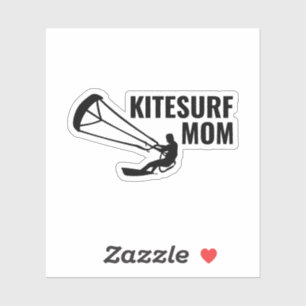 Kitesurfen Kiteboarden Kite rijden Mam Sticker