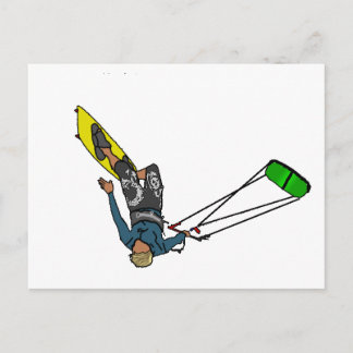 kitesurfer briefkaart