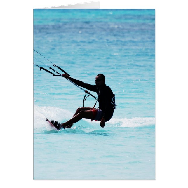 Kitesurfer en silhouette (Devant)
