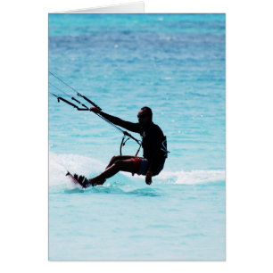 Kitesurfer silhouetté