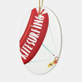 Kitesurfing Guy Keramisch Ornament (Links)