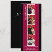 Kith de Photomaton Save the Date (Rouge & Noir) (Devant / Derrière)