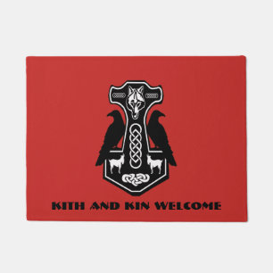 Kith en Kin Welcome Thor Hammer Deurmat