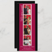 Kithouse Photomaton Save the Date (Rouge & Noir) (Devant / Derrière)