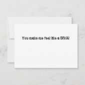 Kitsa Diva: Koningin van haar vrouw Bedankkaart (Achterkant)