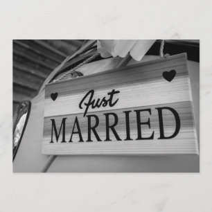 Kitsch Handgeschreven Wedding Dank u Briefkaart