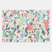 Kitsch Hearts Gift Wrap Inpakpapier Vel (Voorkant)