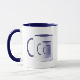 Kitschen Fatty 5th Dimension Logo Mok Deli Blauw