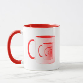 Kitschen Fatty 5th Dimension Logo Mok Diner Rood