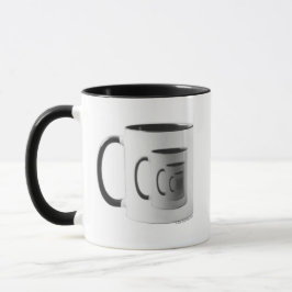 Kitschen Fatty 5th Dimension Logo Mok Slick Black