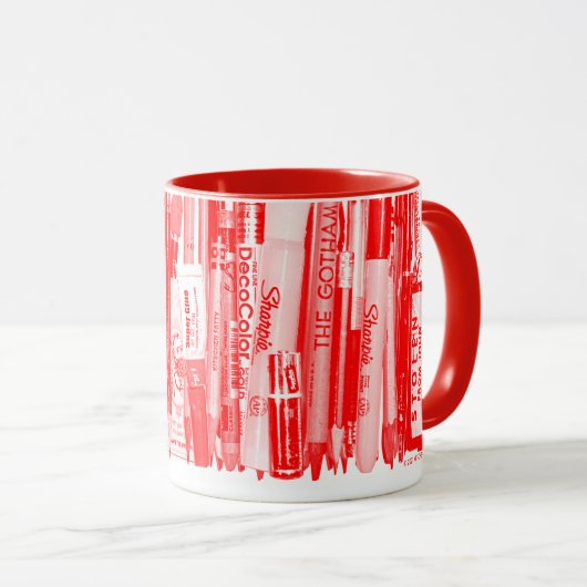 Kitschen Fatty Desk Mok Diner Red (Voorkant rechts)