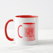Kitschen Fatty Kitschen Fatty Logo Mug Mug Red (Gauche)