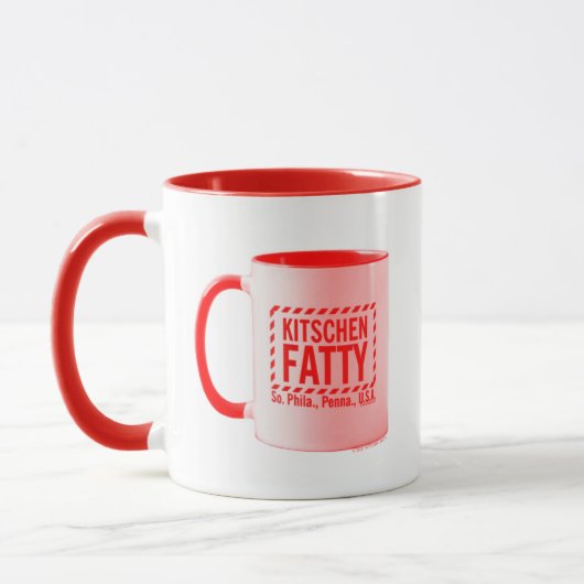 Kitschen Fatty Kitschen Fatty Logo Mug Mug Red (Gauche)