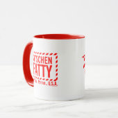 Kitschen Fatty Logo Mug Diner Rouge (Devant gauche)