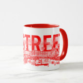 Kitschen Fatty S 9th St Mug Diner Rouge (Devant droit)