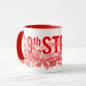 Kitschen Fatty S 9th St Mug Diner Rouge (Devant gauche)