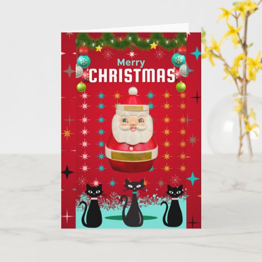 Kitschmas Spectacular : Carte Père Noël et Starbur (Fleur jaune)