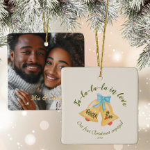 Kitschy Bell eerste kerst verloofde Keepsake Schat