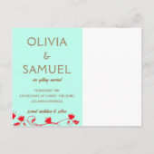 Kitschy Bewaar de datum Aankondiging Sjabloon (Achterkant)