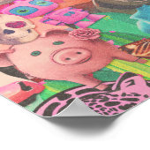  Kitschy Collage Decoupage Papier Poster (Hoek)