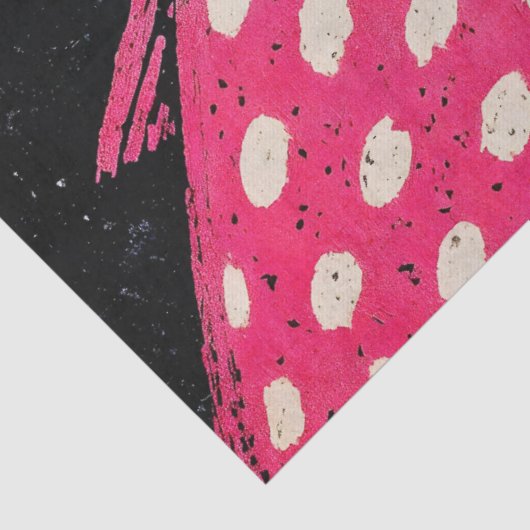 Kitschy Fish Art Tissue of Decoupage Papier (Detail)