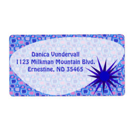 Kitschy Fun Pattern Fifties Mid-Century Art Etiket