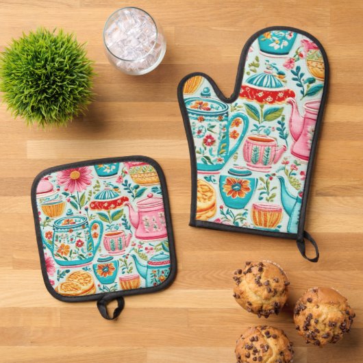 Kitschy Keuken Design Ovenwant & Pannenlap Set (Top down)