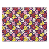 Kitschy Keuken Retro 1950's Hart Patroon Tafelkleed (Voorkant (Horizontaal))