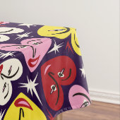 Kitschy Keuken Retro 1950's Hart Patroon Tafelkleed (Voorbeeld)