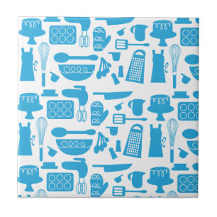 Kitschy Kitchenware Pattern Tegeltje