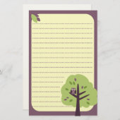 Kitschy Owl Briefpapier (Voorkant / Achterkant)