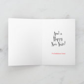 Kitschy Santa Claus aan de telefoon Vrolijk kerstf Feestdagen Kaart (Binnen)