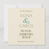 Kitschy Save the Date Kaart Sjabloon (Achterkant)