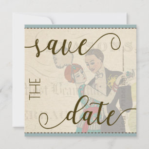 Kitschy  Save the Date Kaart Sjabloon