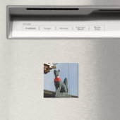 Kitsune キツネ (Vos) met Juweel in de Mond Magneet (Insitu (Vaatwasser))