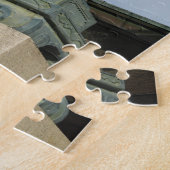 Kitsune キツネ (Vos) met Sleutel in de Mond Legpuzzel (Zijkant)