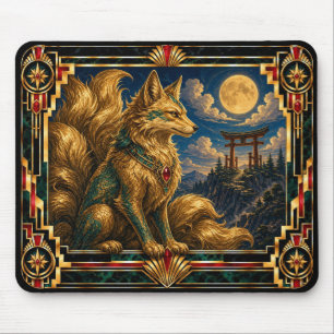 Kitsune, Art Deco Mythisch Muismat