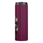 Kitsune en Columbine Flowers Thermosbeker (Achterkant)