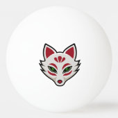 Kitsune Fox Mask Pingpongballen (Achterkant)